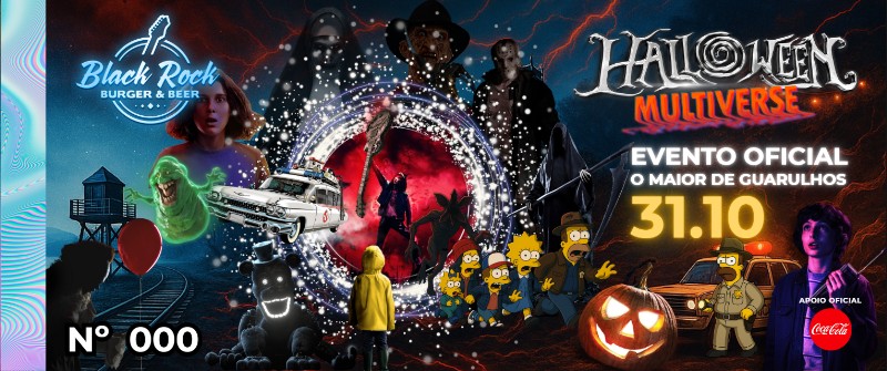 Promoção de Halloween da BlackRock Burger & Beer